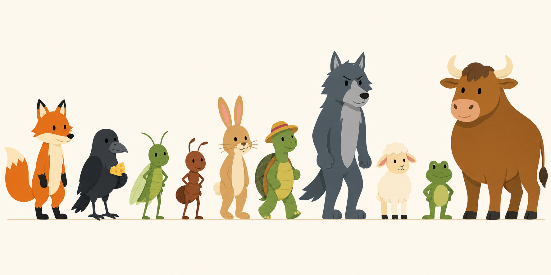 Animaux des Fables de La Fontaine
