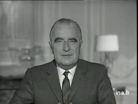Georges Pompidou, vœux télévisés en noir et blanc