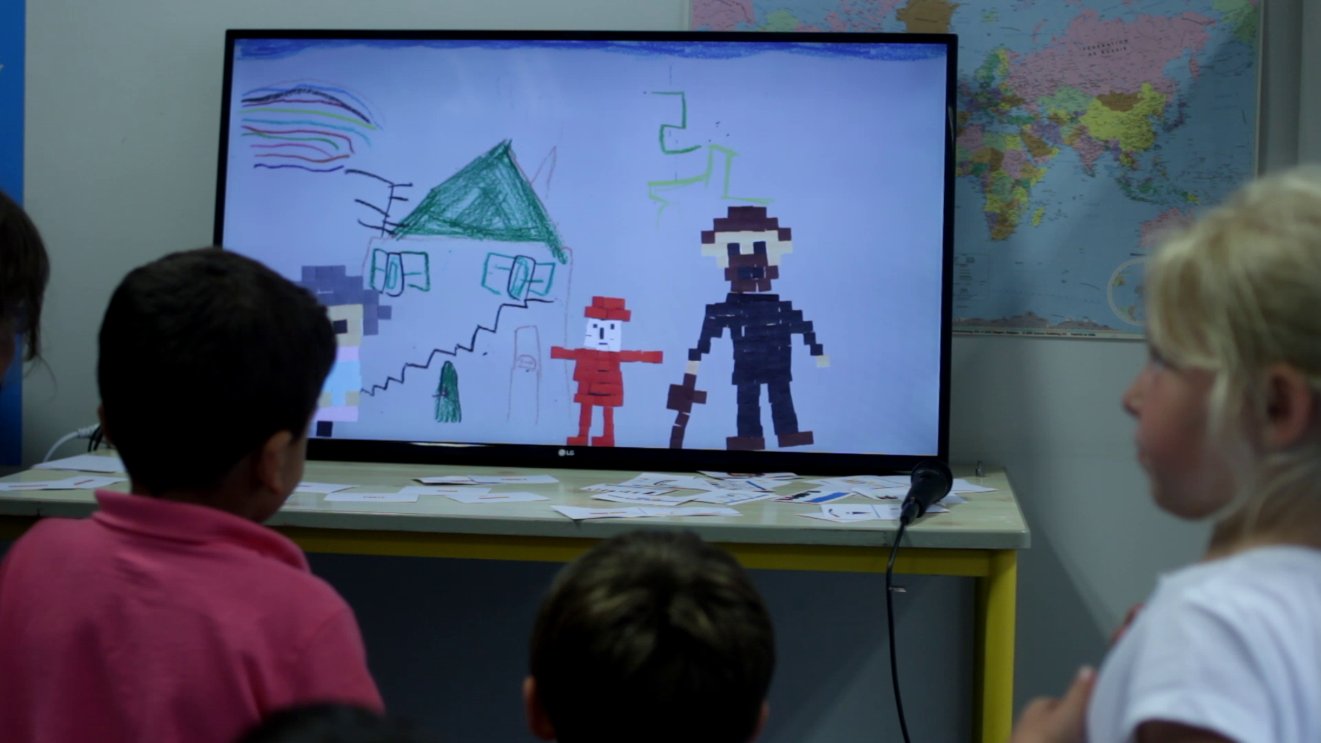 Les dessins des enfants animés à l'écran