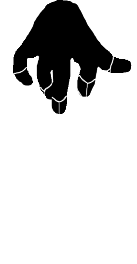 Main de marionnettiste du corpus Prince Ahmed